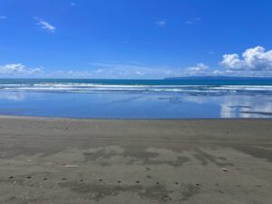 Ocean view from beachfront lot in Playa Zancudo