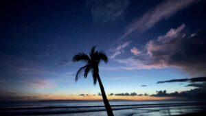 Sunset view near Land for sale in Zancudo Costa Rica - Refugio Tropical Lot in Zancudo Beach for Sale by First Point Real Estate Pavones Zancudo