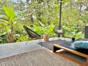 covered terrace at two homes property in Pavones